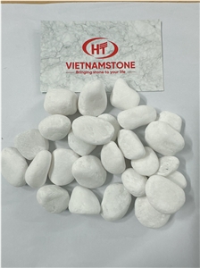 High Polished Snow White Pebbles Stone