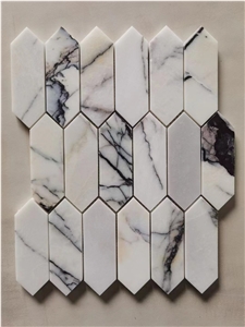 Marble Calacatta Gold Backsplash Mosaic Stone Bathroom Tiles