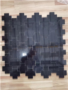 Marble Water-Jet Mosaic Floor Tiles Thassos Mosaic Design