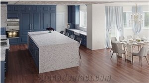 Artificial Stone Calacatta Quartz Kitchen Countertops