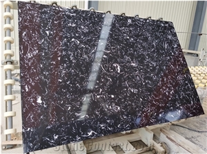 Italy Black Marquina Artificial Marble Grade A Price
