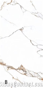 China Hot Seller Calacatta Gold Sintered Stone Slab For Wall