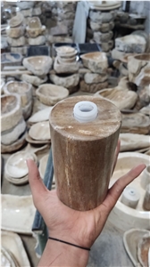 Petrified Wood Stone Soap Dispenser