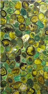 Green Agate Semiprecious Stone Floor-GREEN AGATE SLABS