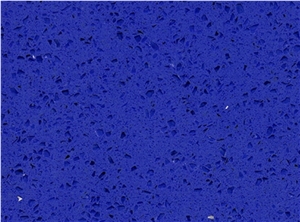 Blue  Shiny &Crystal Particle Quartz Stone Slabs
