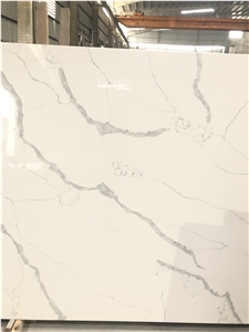 White Calacatta Quartz Stone Popular Style