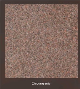 Z Brown Granite Slabs, Tiles