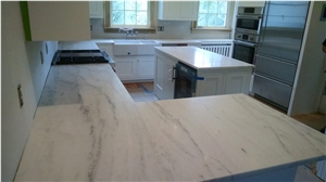 Olympian White Danby Marble Kitchen Countertops