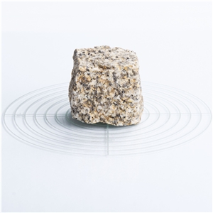 Split Granite Cobble Stone, Cube Stone Pavers 5X5x5 Cm
