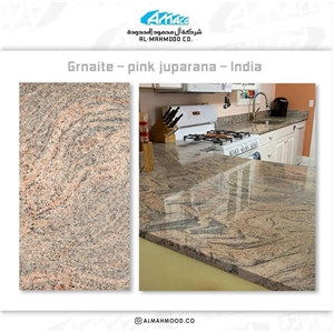 Pink Juparana Granite Kitchen Countertop