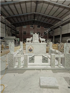 China White Marble Sarcophagus ,Mausoleum