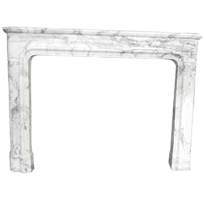 Hot Sale New Design  Guangxi White  Marble Carved Fireplace