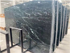 Green Marble Tiles With Honed Finishes For Decoration