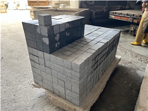Dark Grey Granite Cube Paver