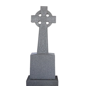 G603 Grey Granite Celtic Cross Headstone American Style