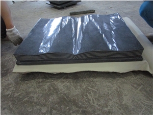G654 China Dark Grey Granite Open Book Slant Grave Bible