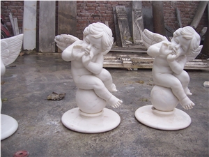 White Marble Natural Carved Sculpture Statues Western Style
