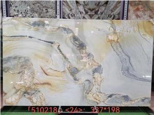 Ocean Wave Quartzite,Ocean Gold Silk Quartzite Background