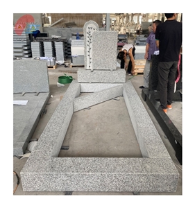 Cheapest Gray Granite Tombstone, Customized Monuments