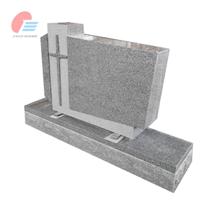 China Barre Grey Granite Cross Tombstone