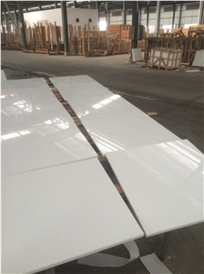 3Th Generation Pure Super White Nano Glass Crystallized Artificial Marble Slabs