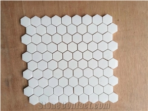 Pure White Marble Mosaic Tiles