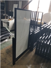 Large Slab Slide Rotating Display Stand Racks For 10 Panels
