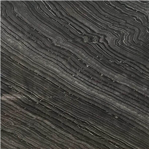 Imperial Black Wooden Marble, Black Wood Grainy Marble Slabs
