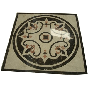 Marble Waterjet Medallion For Floor China Multicolor Marble