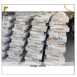 UNION DECO Natural Slate Stacked Stone Veneer Wall Panel