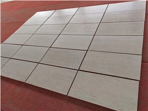 White Travertine Floor Tiles Continuous Supply From Stock