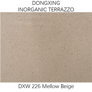 DXW226 Mellow Beige Terrazzo Beige Big Slab Tile