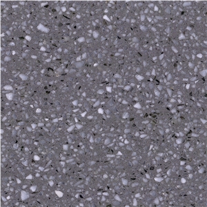 DXW228 Korean Ash Terrazzo Grey Big Slab Tile