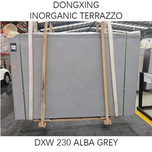 DXW230 Albert Grey Inorganic Terrazzo Slab