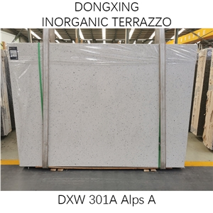 DXW301A Alps White Terrazzo Artificial Polished Terrazzo