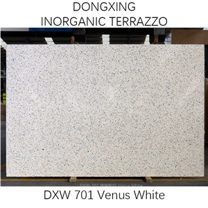 DXW701 Venus White Terrazzo Artificial Stone Big Slab Tile