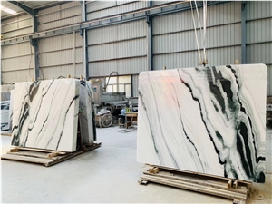 A Quality China Panda White Marble Slabs