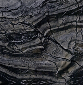 Antique Black Wooden Marble