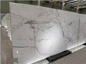 Calacatta Cream White Marble Hotel Wall Decoration