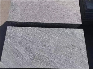 China Jet Mist Snow Grey Brushed Granite Outdoor Indoor