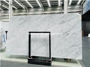 Hot Sale Natrual Marble Carrara White Slab Tiles Decoration
