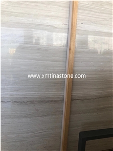Natural Marble Wooden White Tiles Slab