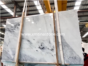 White Ink Jade Marble Slabs Tiles  Painting Style Stone