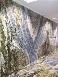 Brazil Azurite Granite Blue Sea Slab In China Stone Market
