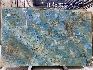 Brazil Blue Fantasy Granite Slab In China Stone Market