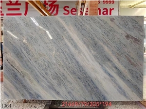 Brazil Crystal Blue Marble Marmore Slab For Flooring Tile