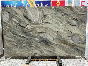 Brazil Fusion Blue Quartzite Silk Road Slab In China Market