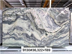 Brazil Fusion Quartzite Silk Road Slab Size 322*189*2.0 CM