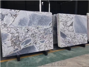 China Elephant White Marble Polished Slabs For Kitchen