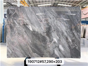 China Fish Maw Blue Marble Brown Stone Slab Size 295*180Cm